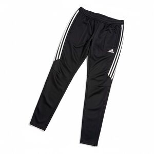 Adidas Black Joggers with White Stripes